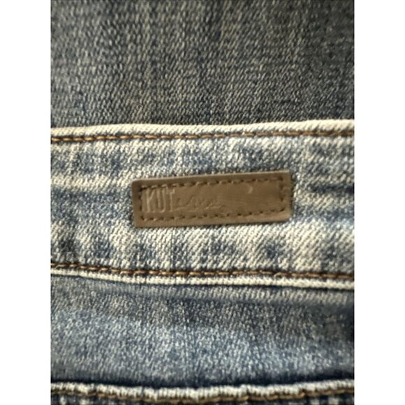 Kut From The Cloth 10P Catherine Boyfriend Jeans Mid Rise Slim Medium Wash Blue - Picture 8 of 12